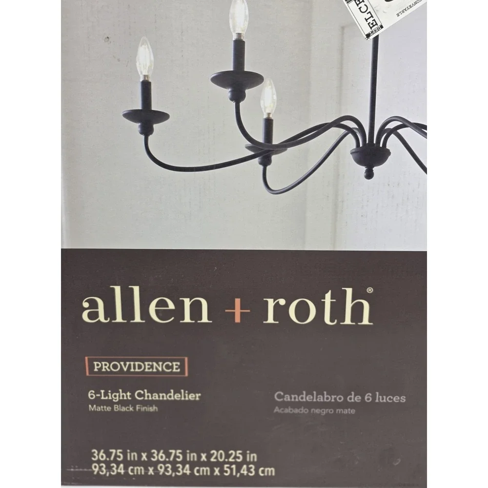Allen Roth Providence 6-Light Round Chandelier 36.75
